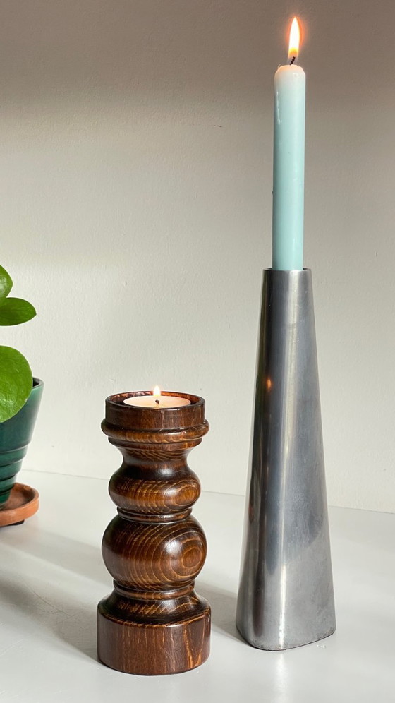 Image 1 of BOUGEOIRS Bois et Métal Ikea VINTAGE