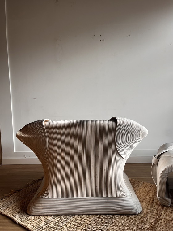 Image 1 of Betty Cobonpue Scultura sillón de ratán años 80