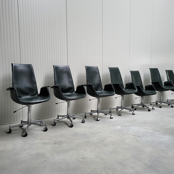 Image 1 of Silla de oficina FK 6725 Bird de Jorgen Kastholm Walter Knoll Cuero Verde