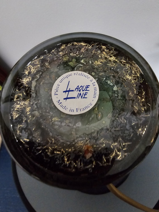 Image 1 of Unique glass art lamp – Silvie Montagnon – handmade