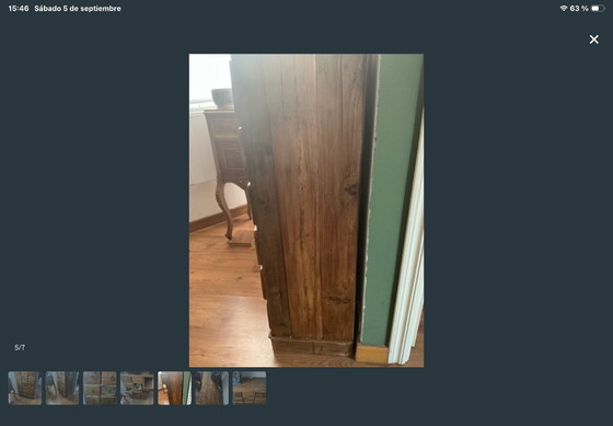 Cassettiera antica in legno – Cassettiere, Metal, Wood (photo 5 of 7)