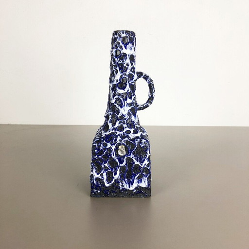 Vase en poterie vintage Fat Lava par Es Keramik