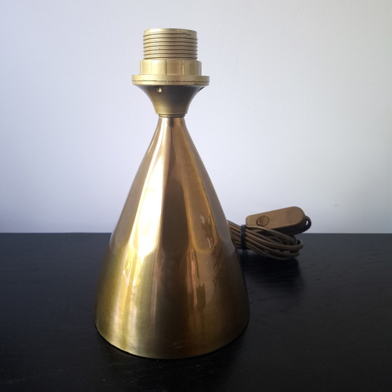 Image 1 of Vintage tafellampvoet art deco messing kleur