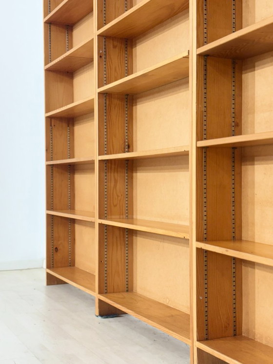 Image 1 of Grande étagère vintage | Étagère des années 1960 | Bibliothèque en pin massif | Modulaire