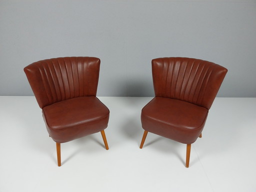 2 Vintage-Cocktailstühle, 1960er Jahre