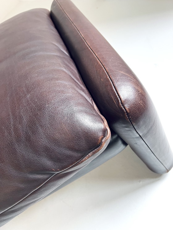 Image 1 of Vintage 'Maralunga' Sessel + Ottomane, Cassina '70