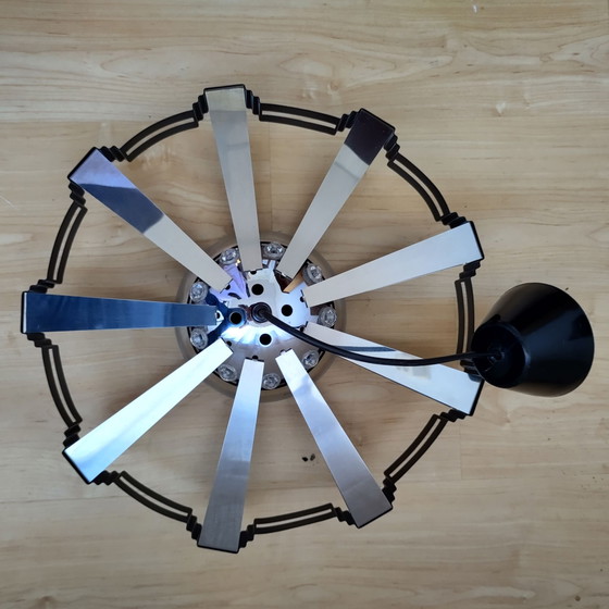 Vintage space age plafondlamp – Plafondlampen, Kunststof, Metaal (photo 11 of 11)