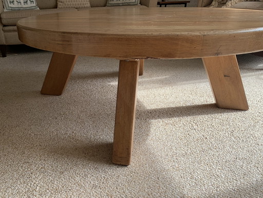 Brutalist Oak Coffee Table