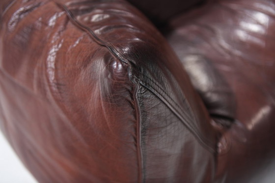 Image 1 of Perfecte, gepatineerde Le Bambole leren bank van Mario Bellini - B&B Italia