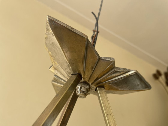 Image 1 of Hanglamp Schaallamp Lamp Art Deco 1930 Model Artisjok Frans