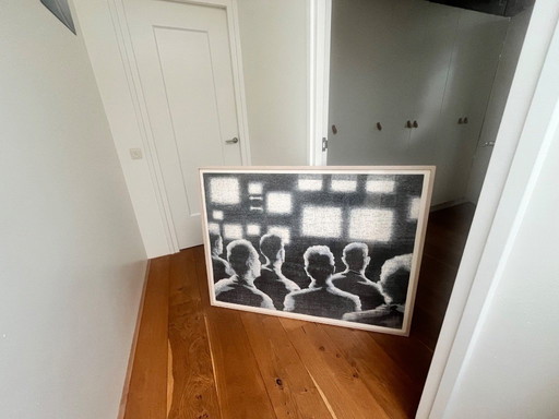 Gravure sur bois de Jacomijn den Engelsen « Viewing Room ».