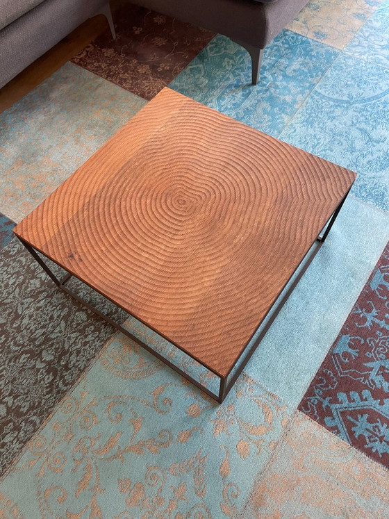 Image 1 of Linteloo Couchtisch aus Baumstämmen, entworfen von Roderick Vos – 60 x 60 cm