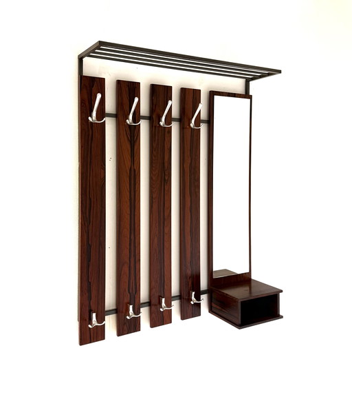 Vintage XL Rosewood wandkapstok ‘60