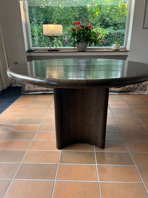 Houten eettafel, uitschuifbaar van 120 tot 360 cm