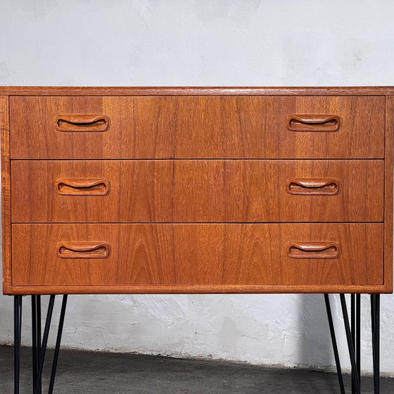 G Plan Fresco Teak Tallboy Ladekast, jaren 60 – G-Plan, Dressoirs, Metal (photo 3 of 14)