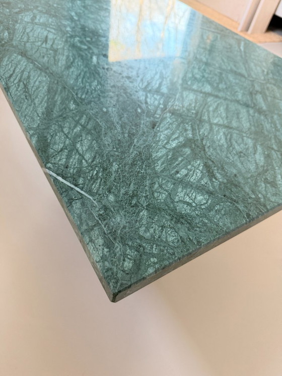 Image 1 of marmeren salontafel - marmer tafel - groen marmer