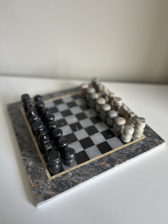 Image 1 of Vintage marble chess set