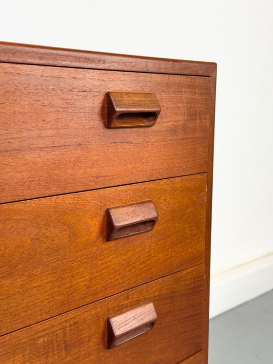 Danish Teak Chest of Drawers by Børge Mogensen for Søborg Møbelfabrik, 1960s – Wood, Vintage (photo 3 of 17)