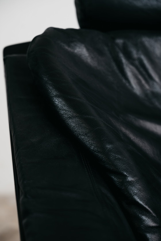 Image 1 of FAUTEUIL EN CUIR DE AKE FRIBYTTER POUR NELO MÖBEL SUÈDE, ANNÉES 1970