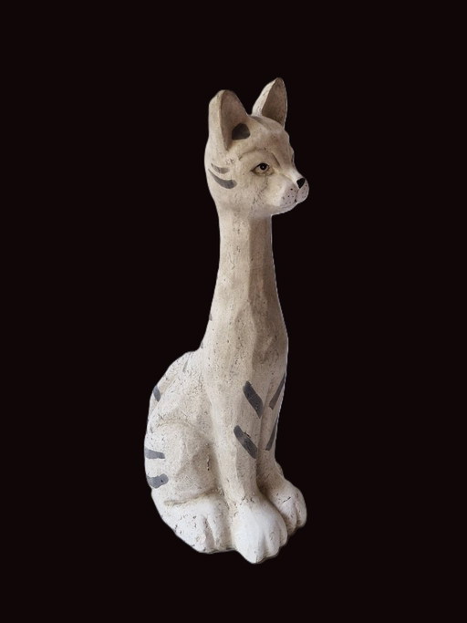 Grote terracotta kat - 27,5 cm