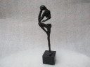 Klaas van den Berg bronze sculpture - life is learning.