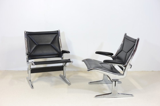 Charles and Ray Heames Airport Armchairs – Herman Miller, Chrome (photo 2 of 14)