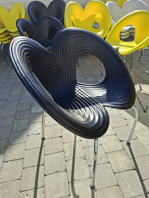 4x Ron Arad Moroso Chair zwart