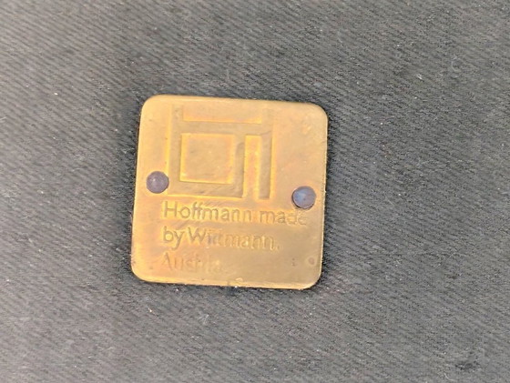 Image 1 of 2x Sillones originales Wittmann Kubus Josef Hoffmann cuero marrón