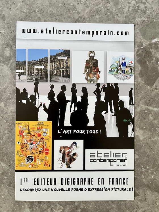 Image 1 of Sophie Griotto - Chica urbana | Ilustración impresa en digipak sobre lienzo de 80x80 cm