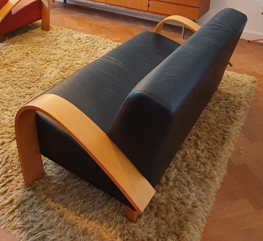 2x Fauteuil + 1x Canapé Cuir Fabrication hollandaise