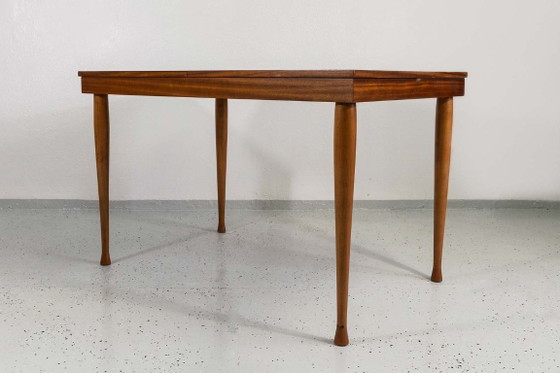 Uitschuifbare vintage eettafel ontworpen door M. Grabiński, Polen, jaren 60 – Wood (photo 10 of 15)