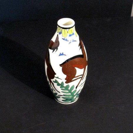 Image 1 of VASE ART DÉCO BOCH FRÈRES KÉRAMIS CHARLES CATTEAU