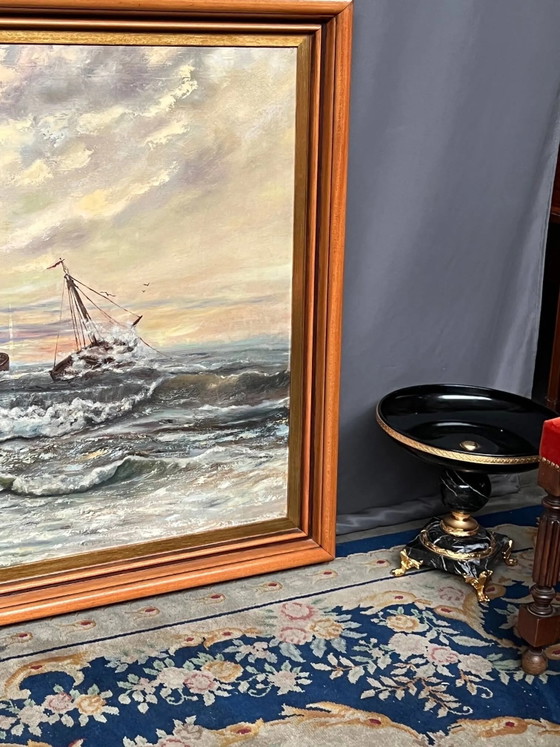 A. Claessens. Seascape. Large format. – Paintings & Drawings, Canvas (photo 9 of 14)