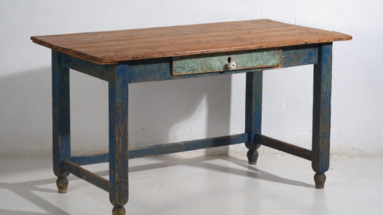 Rustic pine work table – Central Europe, circa 1900 – Desk (photo 3 of 40)