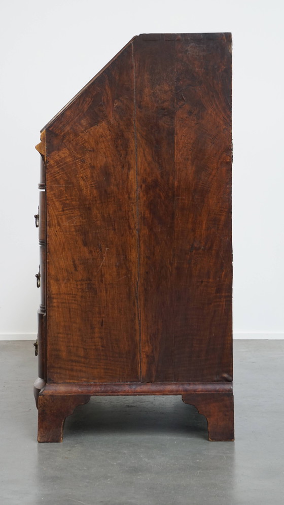 Image 1 of Secrétaire/meuble à tiroirs ancien en chêne de la fin du XVIIIe siècle