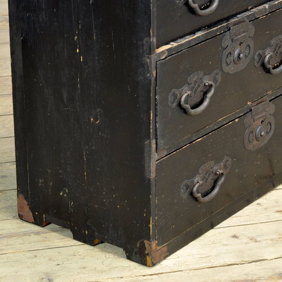 Japanische Tansu Kommoden, circa 1870 – Iron, Wood (photo 8 of 13)
