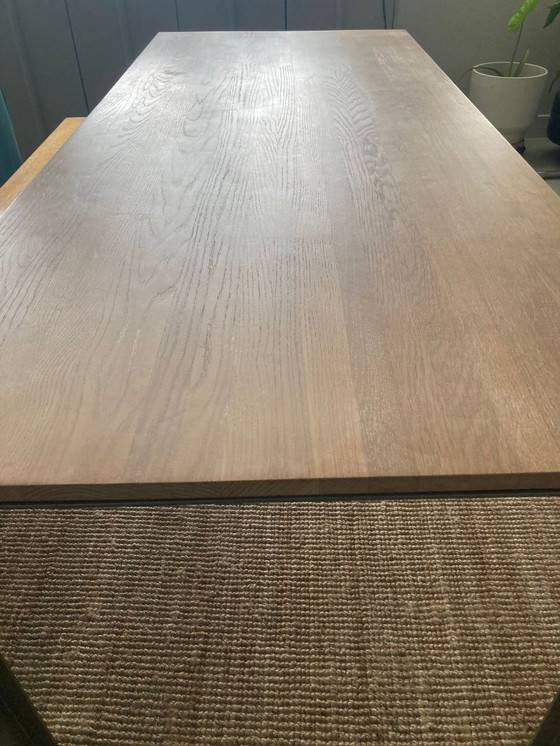 Image 1 of Metaform dining table 220 x 90 oak industrial