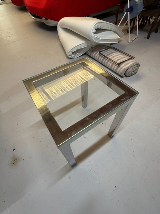 2x Tavolini piano in vetro, Cromo, Trasparente (foto 7 di 8)