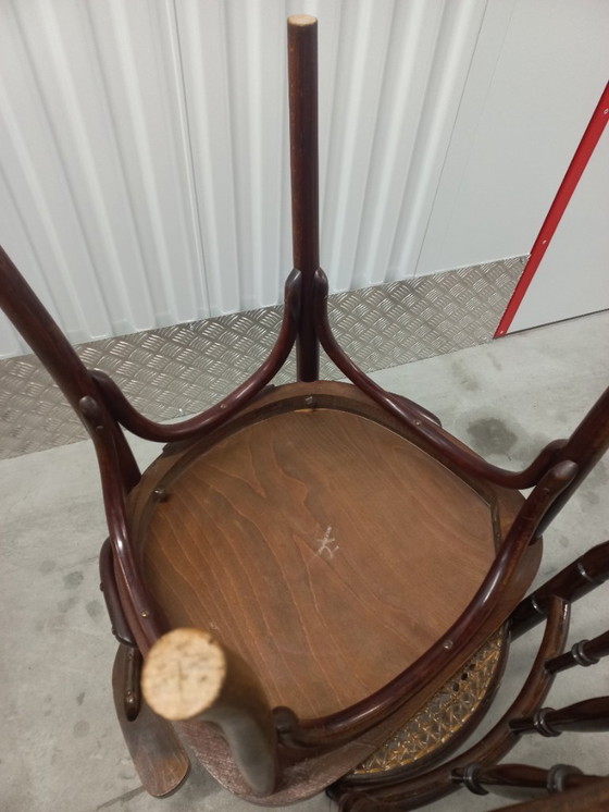 Image 1 of Thonet-style chair with armrests