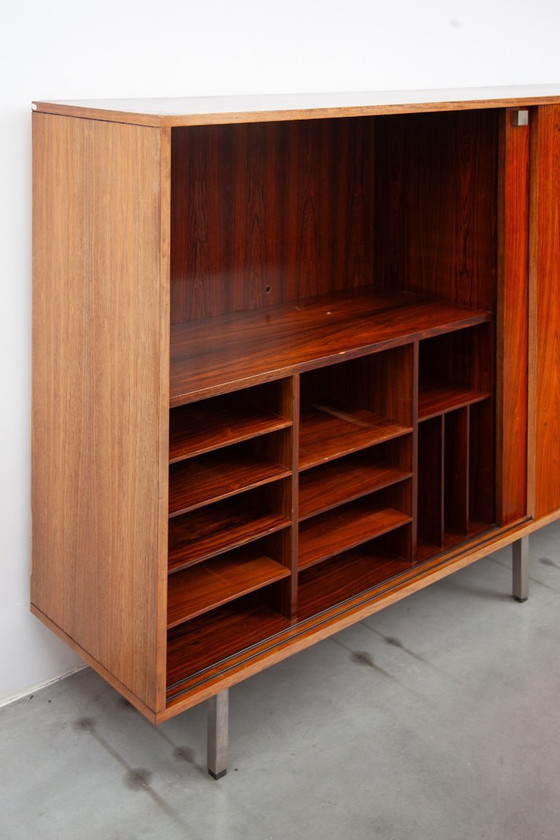 Image 1 of Credenza alta Mid-Century Modern disegnata da Alfred Hendrickx per Belform, anni '60