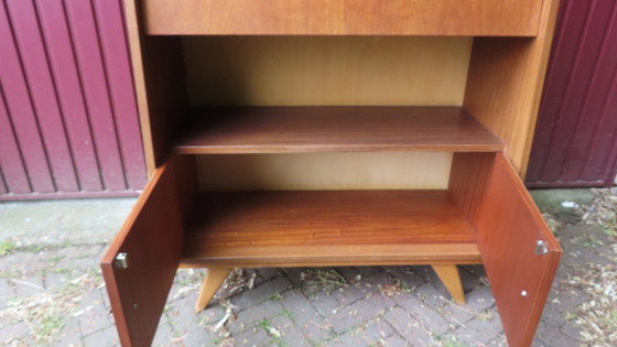 Image 1 of Vintage Secretaire  /  klep kast jaren 50 / 60 