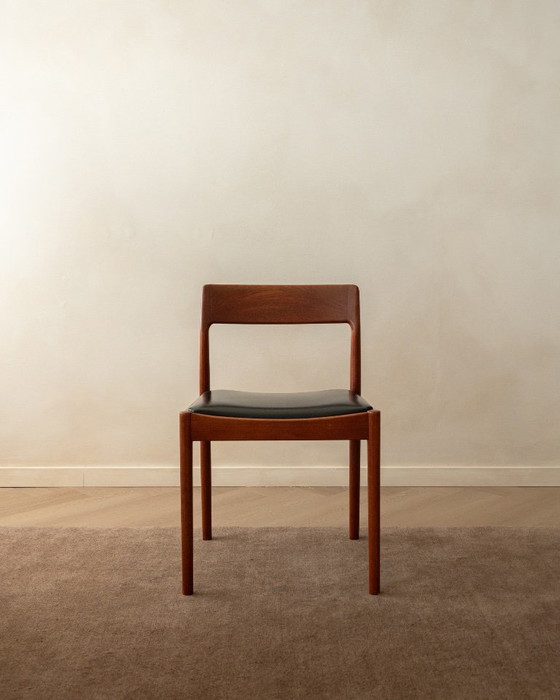 Deense moderne teakhouten eetkamerstoelen van Johannes Nørgaard, jaren 60, set van 5 – Johannes Norgaard (photo 6 of 18)