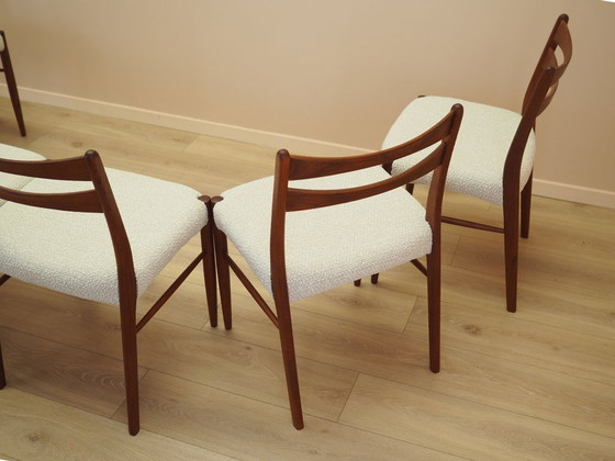 Image 1 of Sechs Teakholzstühle, dänisches Design, 1960er Jahre, hergestellt in Dänemark