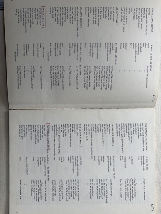 Einzigartiges Rolling-Stones-Buch „The Guv’nors of R’n’B: The Stones“, ein seltenes, inoffizielles Buch mit Songtexten und Disko