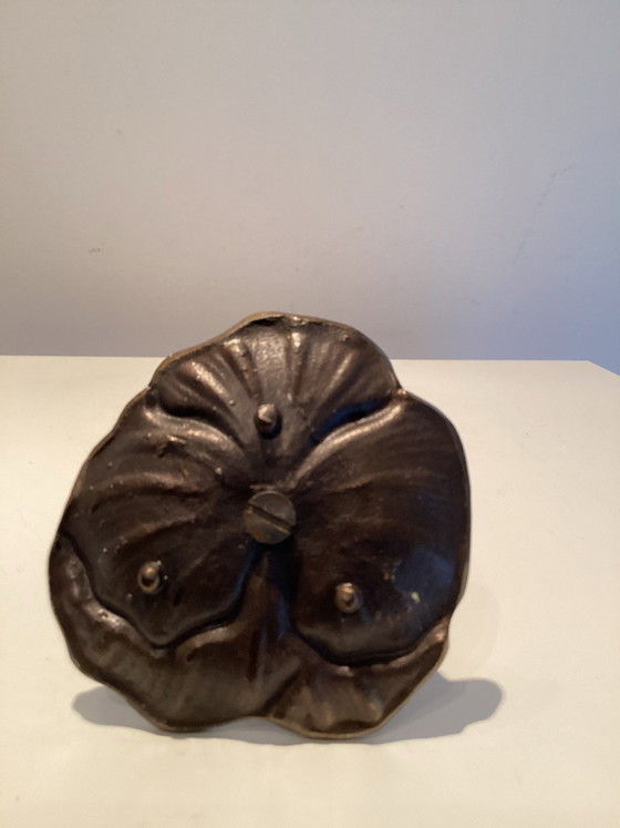 Rare vintage brass Jenny Jones candle holder - Welsh Lady/Folklore. (photo 3 of 7)