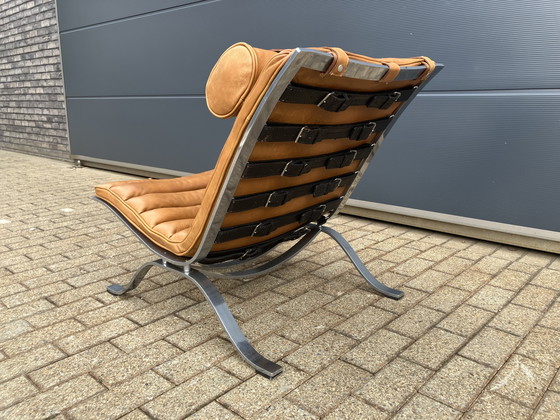 Image 1 of Arne Norell Ari lounge chair, Camel Cognac leder NIEUWSTAAT!