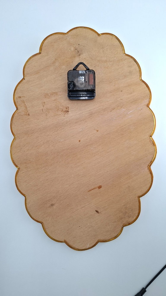 Image 1 of Mother-of-pearl and shell wall clock