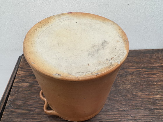 Image 1 of Antica pentola in gres - H 17 cm - arredamento vintage