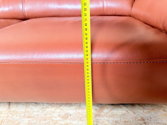 Image 1 of Agnelli Sofa 2 ,5 zits leren Italiaanse bank