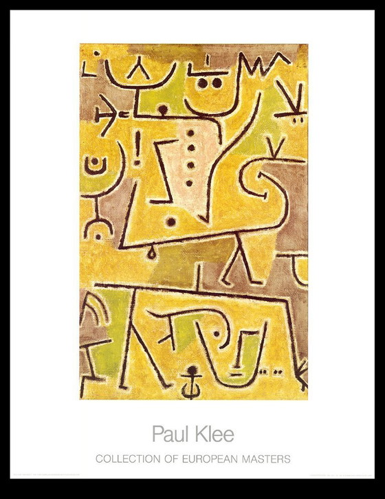 Image 1 of Klee, Paul - El chaleco rojo - Colección de Maestros Europeos - Lámina artística